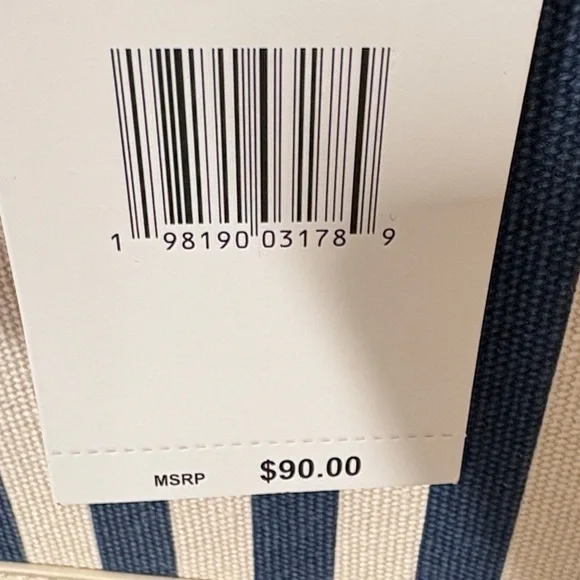 Betsey Johnson Navy and White Striped Mini Bag - Picture 10 of 10